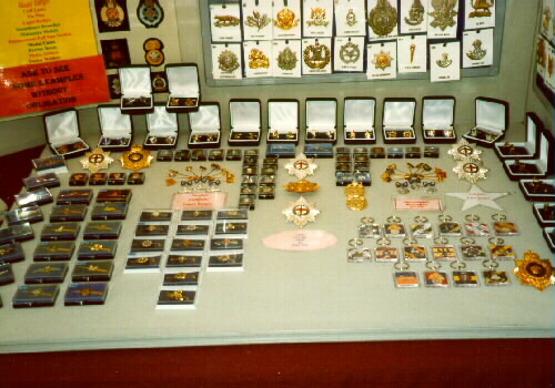 Cap badges, Cufflinks, Tie clips