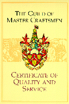 Certificate of Quality and Service