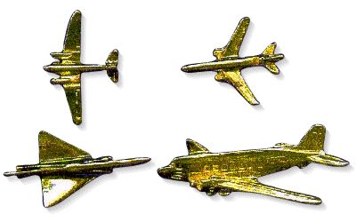 aeroplane lapel badges