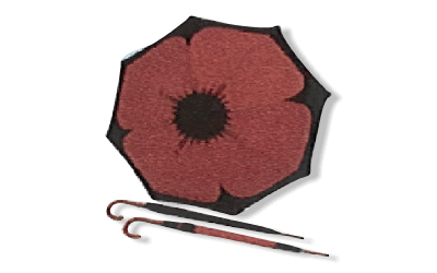 poppy umbrellas